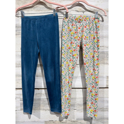 Hanna Andersson Tea Mini Boden Girls 10-12 Yellow Blue Floral Legging Set5