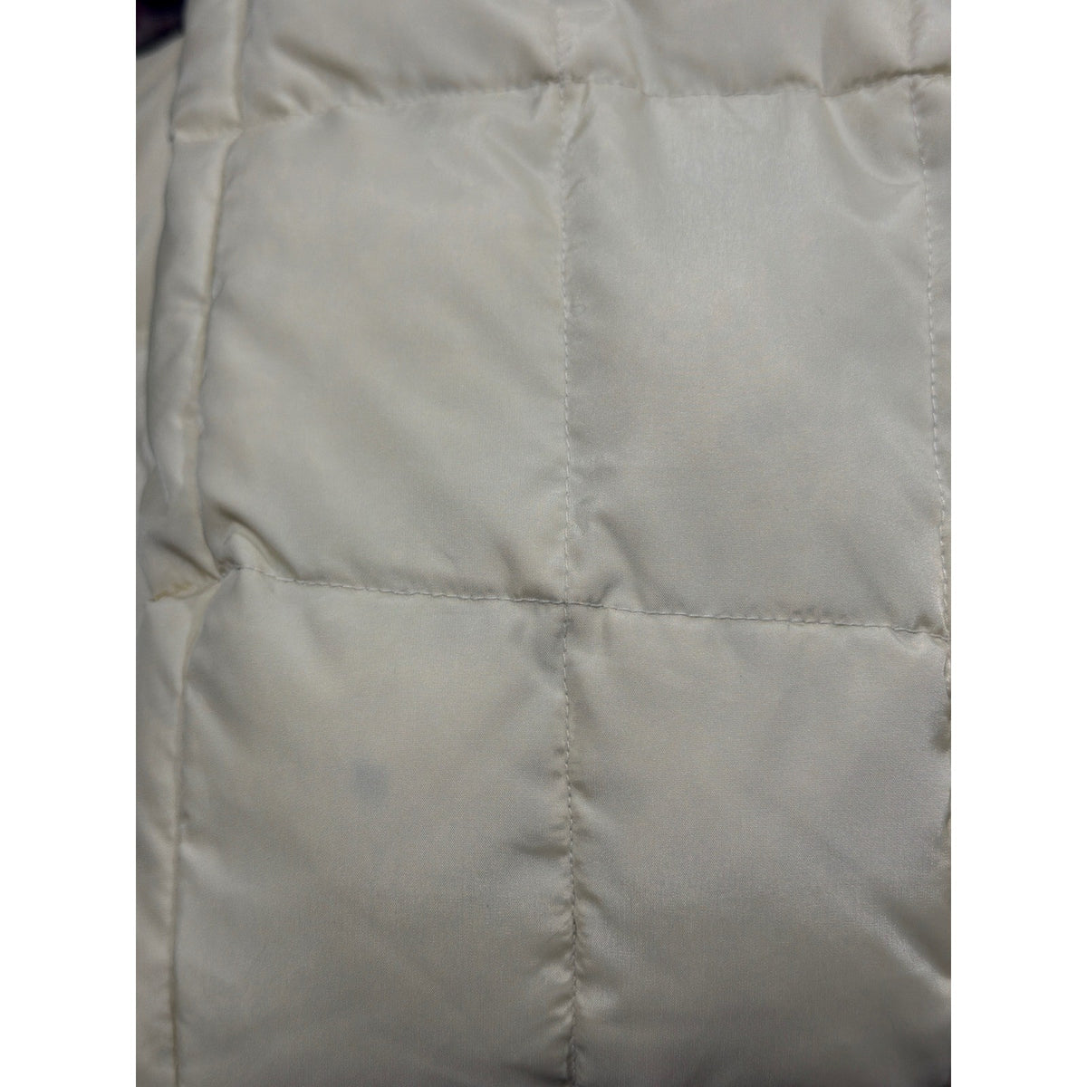 Gap Puffer Vest Women M Cream Quilted Down Fill5