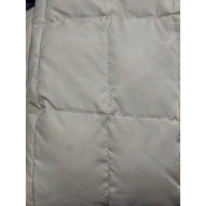 Gap Puffer Vest Women M Cream Quilted Down Fill5