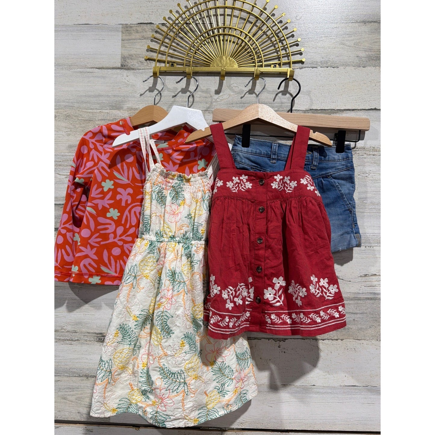 Hanna Andersson Tommy Bahama Girls 4 Multicolor Summer Bundle Coastal0