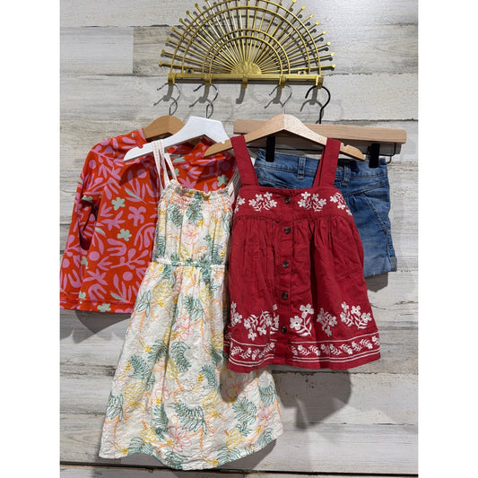 Hanna Andersson Tommy Bahama Girls 4 Multicolor Summer Bundle Coastal0
