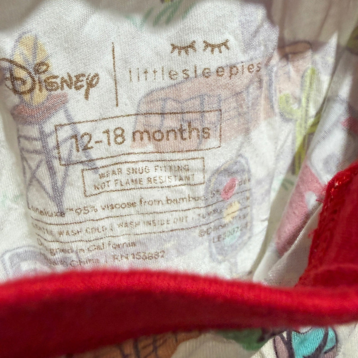 Disney Little Sleepies Cars Pajama Shorts Boys 12-18M Tan Bamboo Pixar EUC2