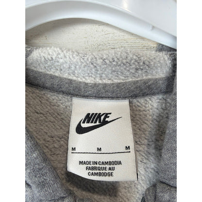 Nike Full Zip Hoodie Kids Youth Medium Gray Fleece Sportswear Athleisure EUC2