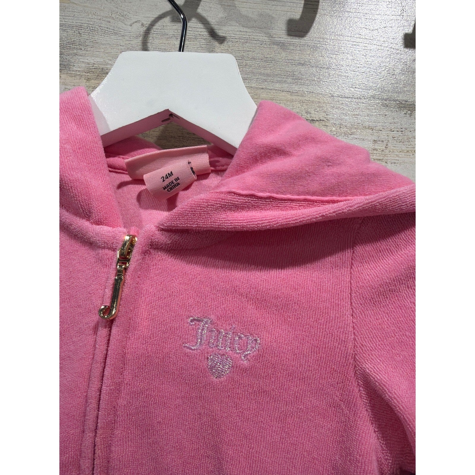 Juicy Couture 7 For All Mankind Jackets Girls 18M 24M Pink Blue Girly Bows4