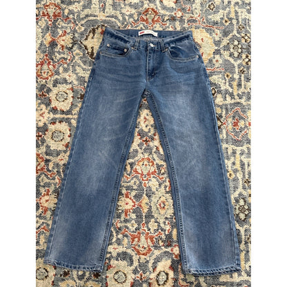 Levi's 505 Regular Fit Jeans Kids Size 16 Blue Medium Wash Straight Leg EUC2