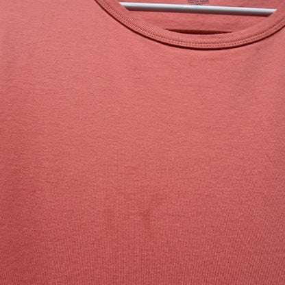 J.Crew Perfect Fit T-Shirt Women M Pink 100% Cotton Re-imagined Flawed*2