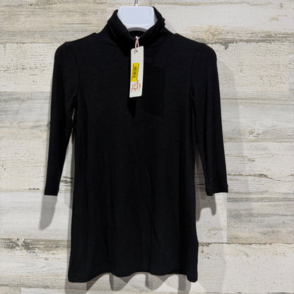 GB Girls Turtleneck Top Girls 3T Black Ribbed Knit Mock Neck Classic NWT0