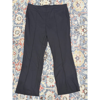 Counterparts Dress Pants Women 1X Black Pull On Bootcut Career Office NWT0