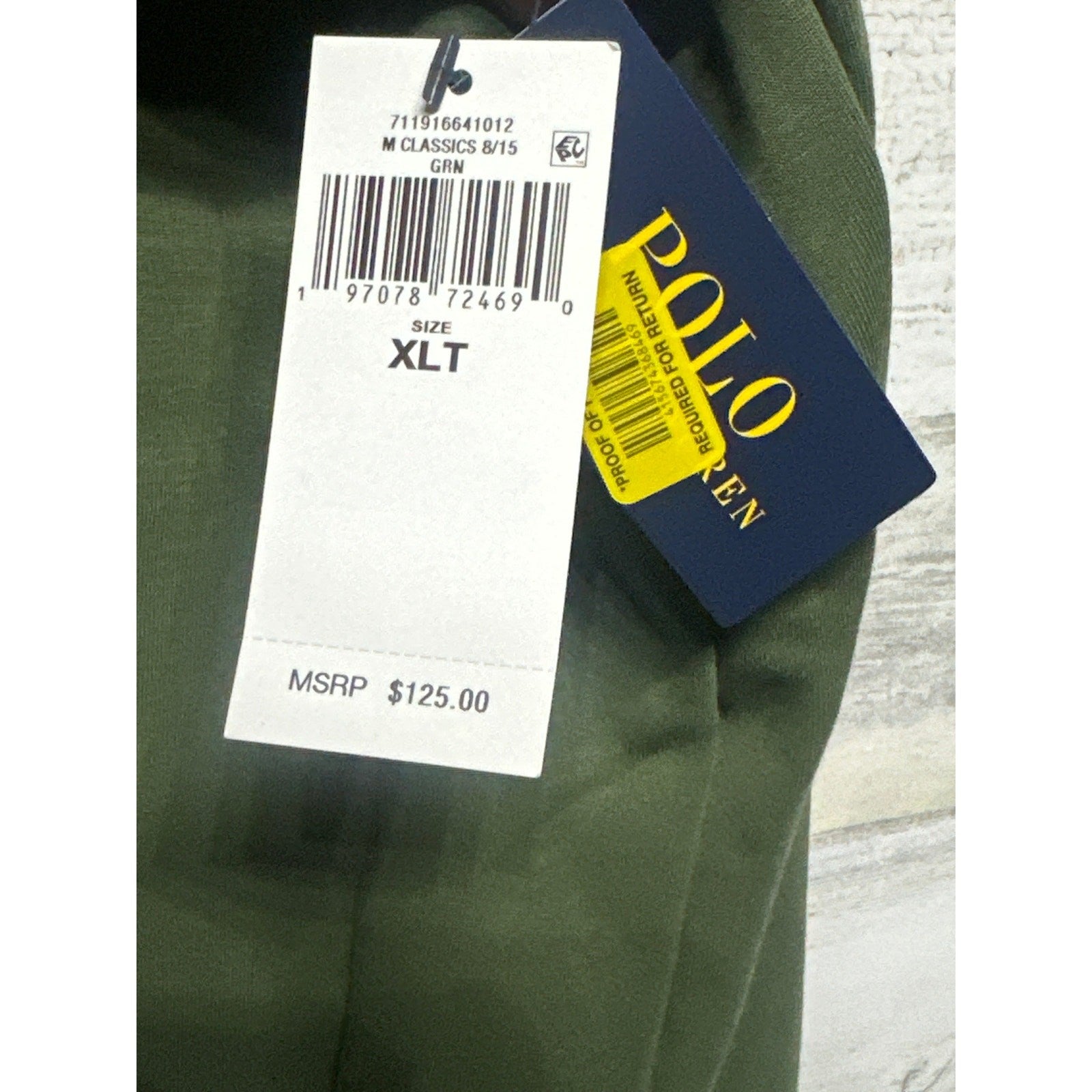 Polo Ralph Lauren Sweatshirt Mens XLT Green Snap Mock Neck NWT2