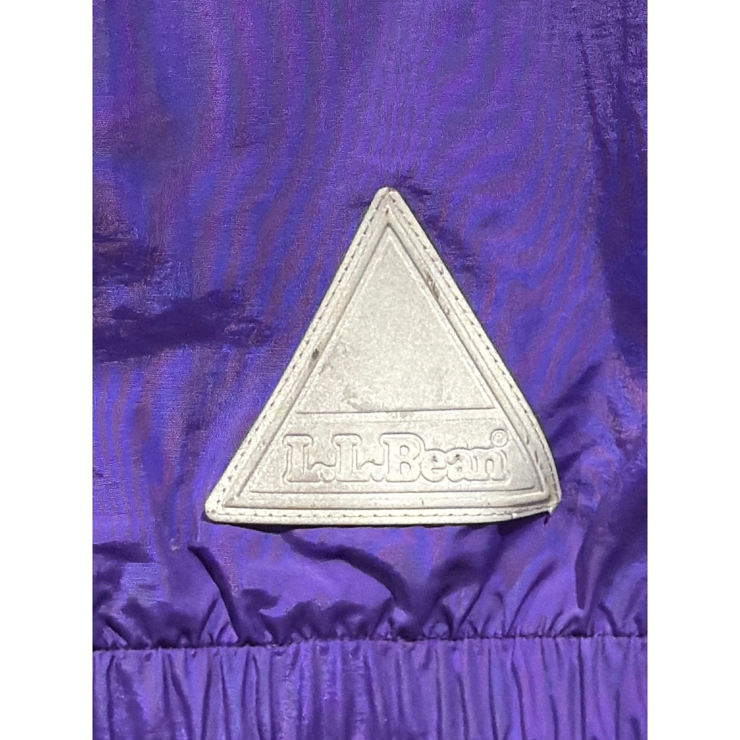 LL Bean Windbreaker Jacket Kids 8 Purple Hooded Full Zip Gorpcore EUC7