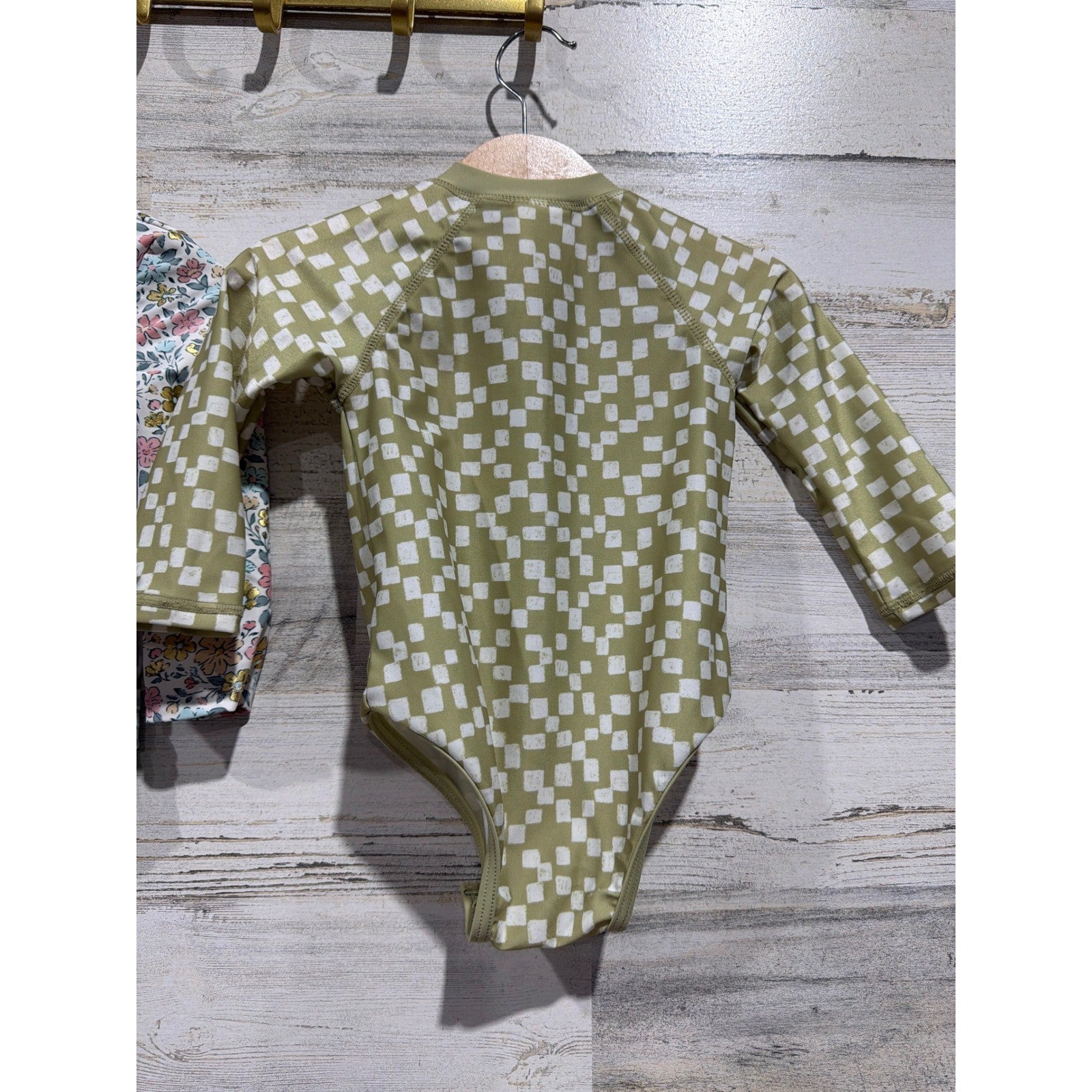 Tommy Bahama Little Co Swimsuit Bundle Girls 12-18M Floral Checkered Boho EUC5
