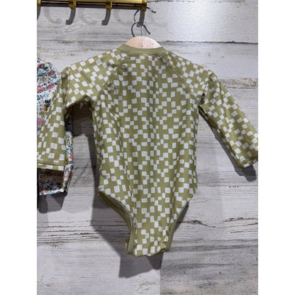 Tommy Bahama Little Co Swimsuit Bundle Girls 12-18M Floral Checkered Boho EUC5