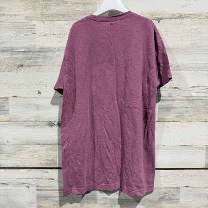 Tultex 1 Thessalonians 5:16 Graphic Tee Women M Purple Cotton Blend Fall Casual4