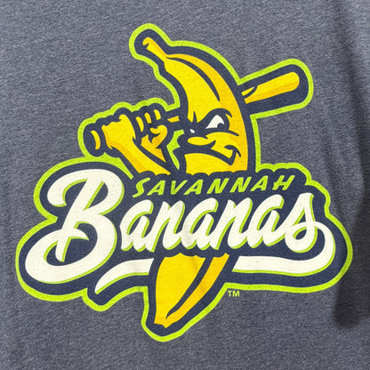 Bella Canvas Savannah Bananas Graphic Tee Men XL Blue Cotton Blend Sporty EUC1
