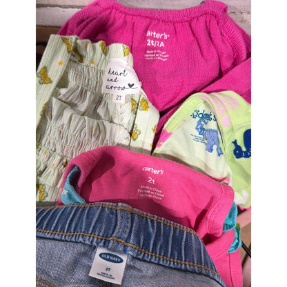 Carter's Old Navy Girls 2T Lot Summer Romper Tank Shorts Bundle6
