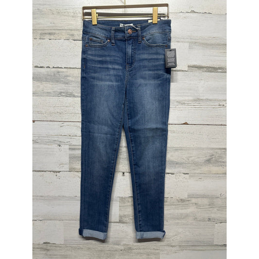 Revery Kids Ankle Skinny Jeans Girls Size 10 Blue Medium Wash Stretch Denim NWT0