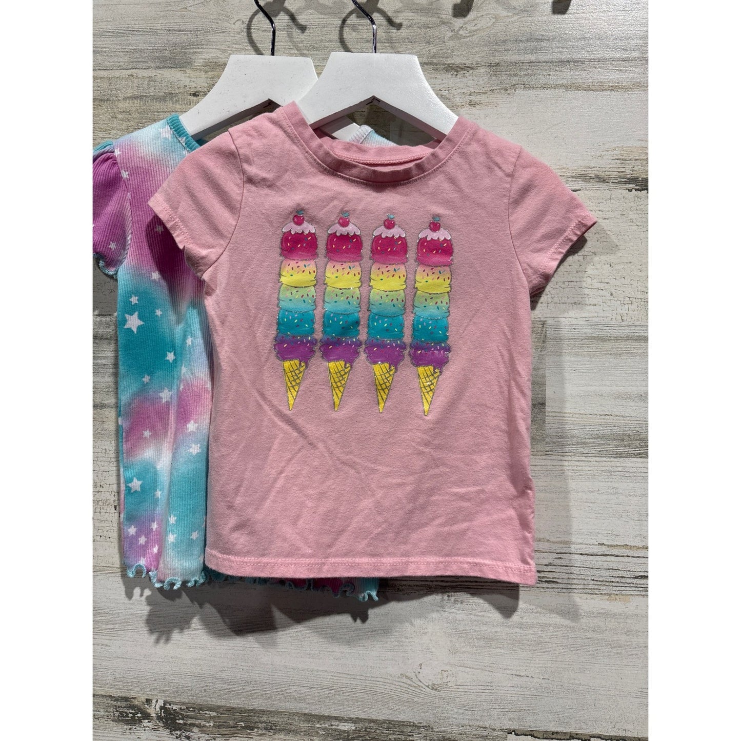 T-Shirt Bundle Girls 2T Graphic Cotton Playwear8