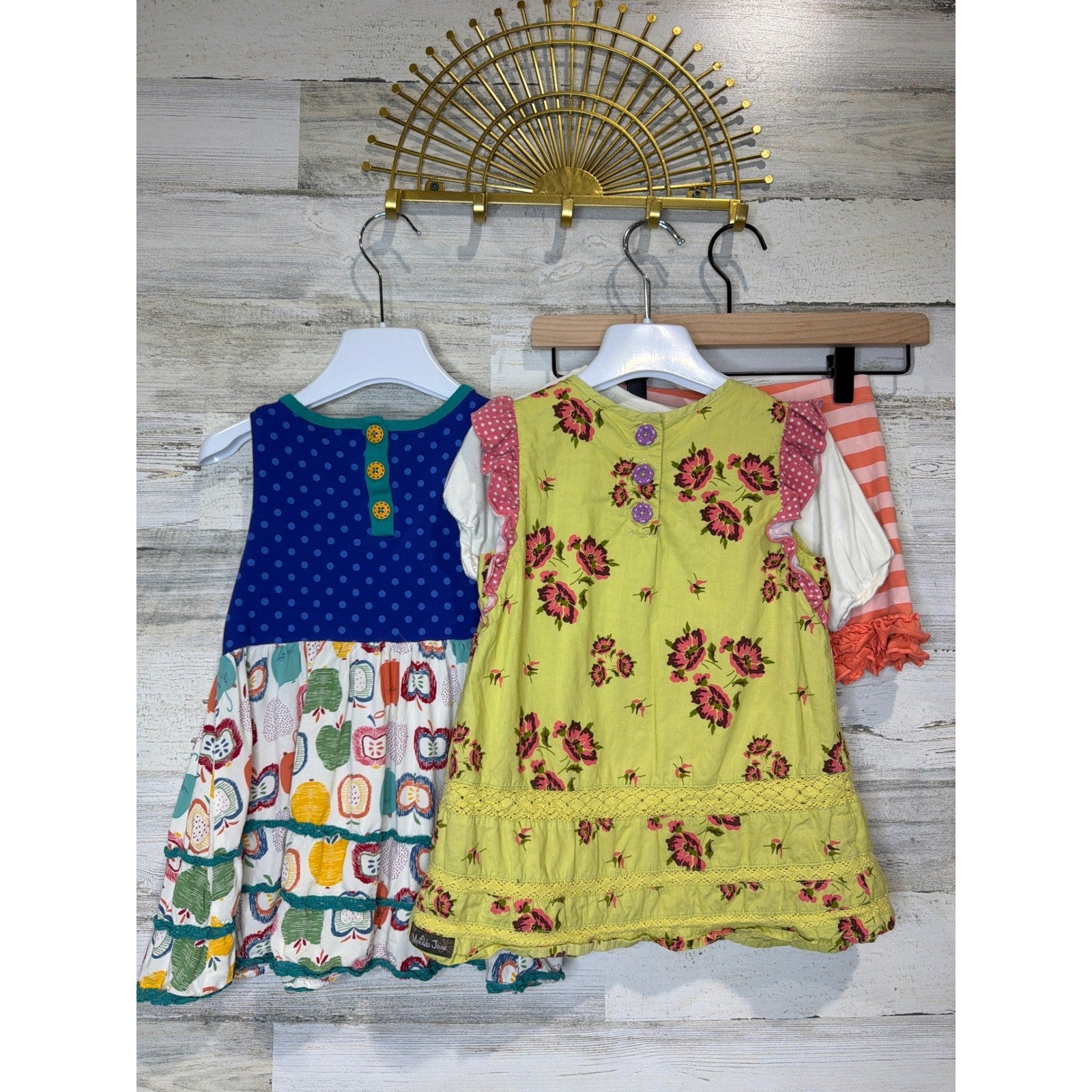 Matilda Jane Clothing Lot Girls 6 Multicolor Ruffle Floral Apple Whimsical GUC6