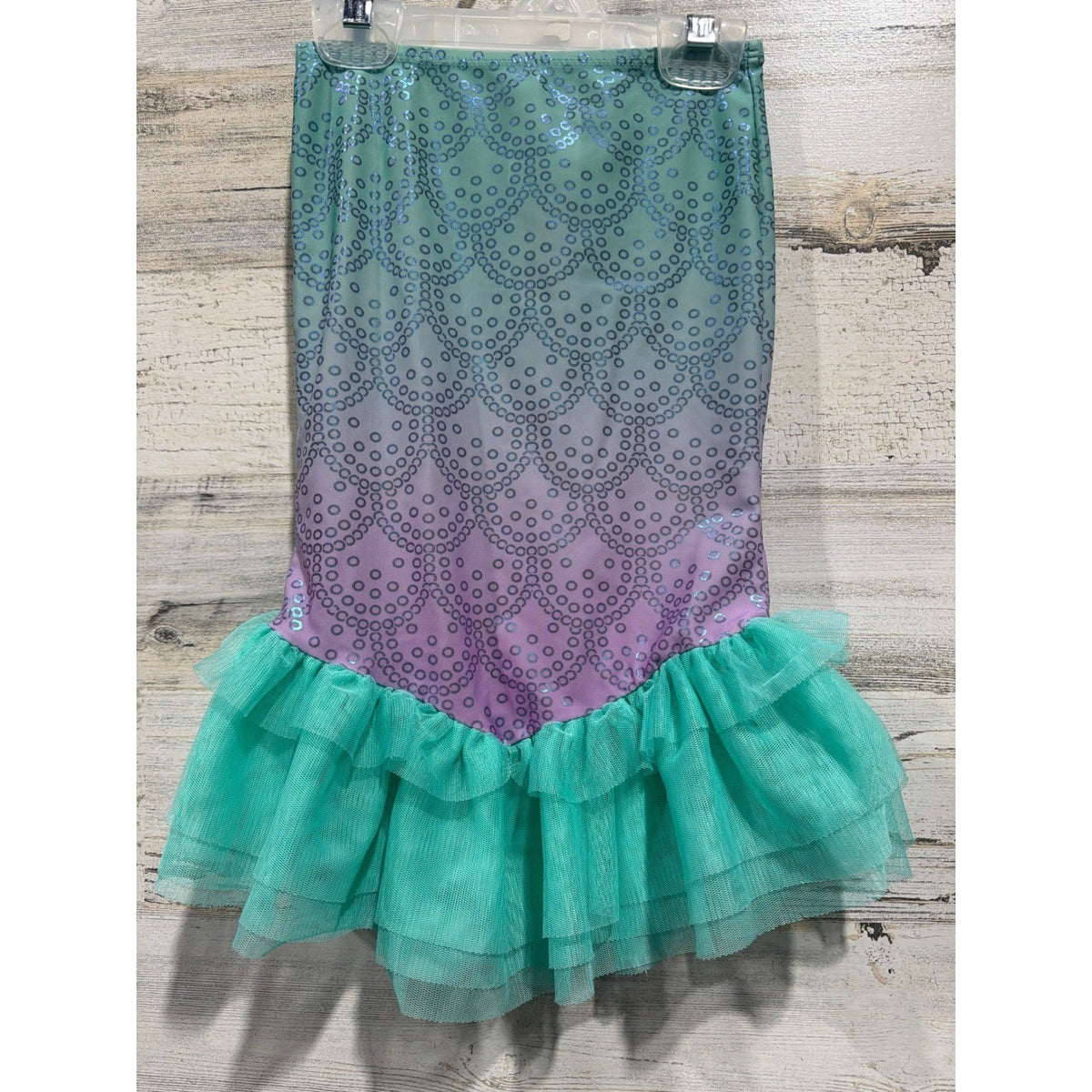 Disney Little Mermaid Skirt Girls 3 Teal Purple Ombre EUC0