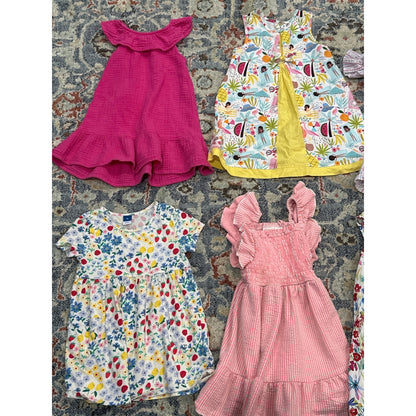 Bonnie Jean Old Navy Girls 2T Multi Color Dress Romper Bundle 6pc GUC4