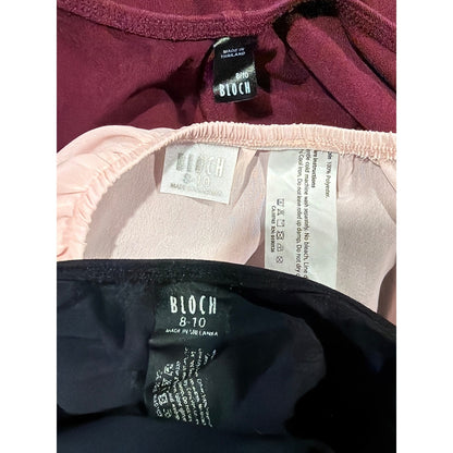 Bloch Dancewear Bundle Girls 8-10 Pink Black Burgundy Ballet5