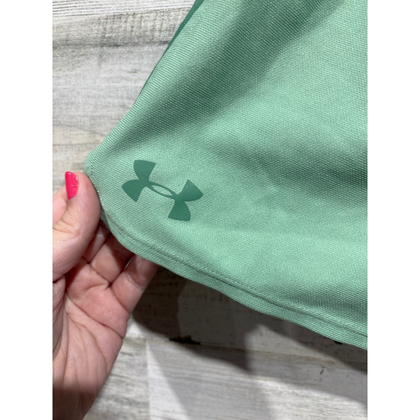 Under Armour Shorts Bundle Women Medium Green Black Athletic Sport Run3
