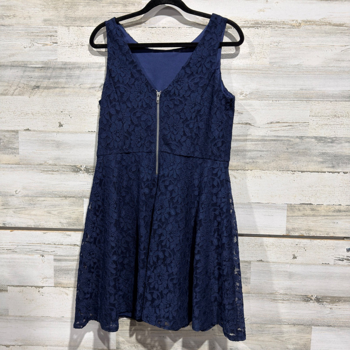 Speechless Floral Lace Dress Women XXL Navy Blue Homecoming Spandex Modern EUC2