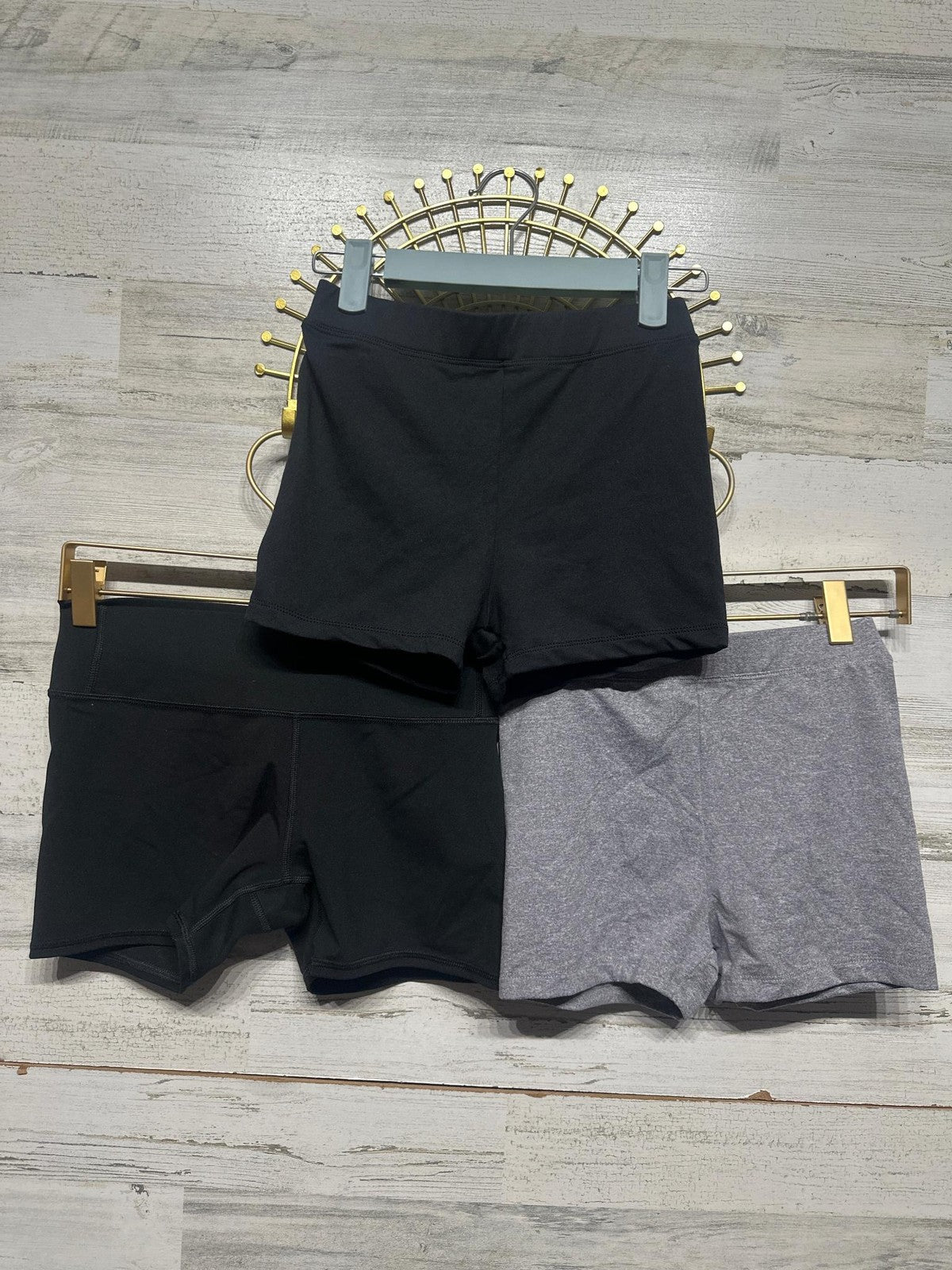 Tight Active Shortie Shorts Lot Blenet/All in Motion - 3 Pair - Girls Size Large0