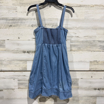 Pilcro and the Letterpress Denim Mini Dress Women 2 Blue Cotton Boho Summer EUC3