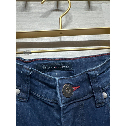 Tommy Hilfiger Skinny Jeans Girls Size 8 Dark Wash Stretch Denim1