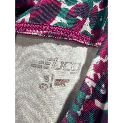 BCG Activewear Set Girls 7 Purple Leopard Print Athletic Core6