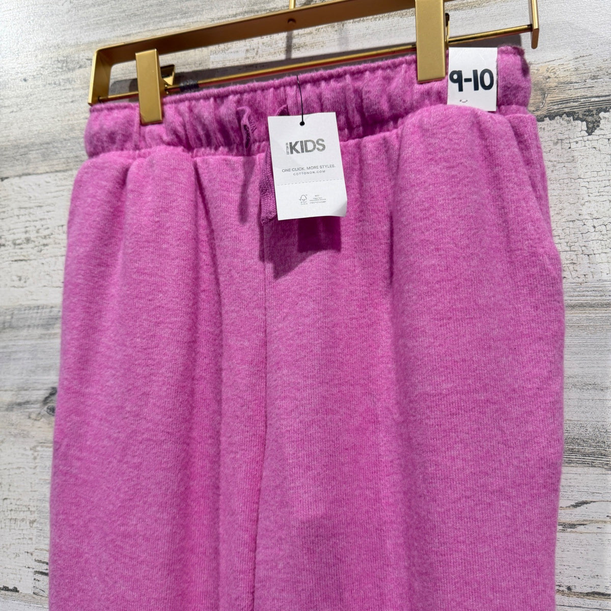 Cotton On Kids Jogger Sweatpants Kids 9-10 Pink Viscose Casual NWT1