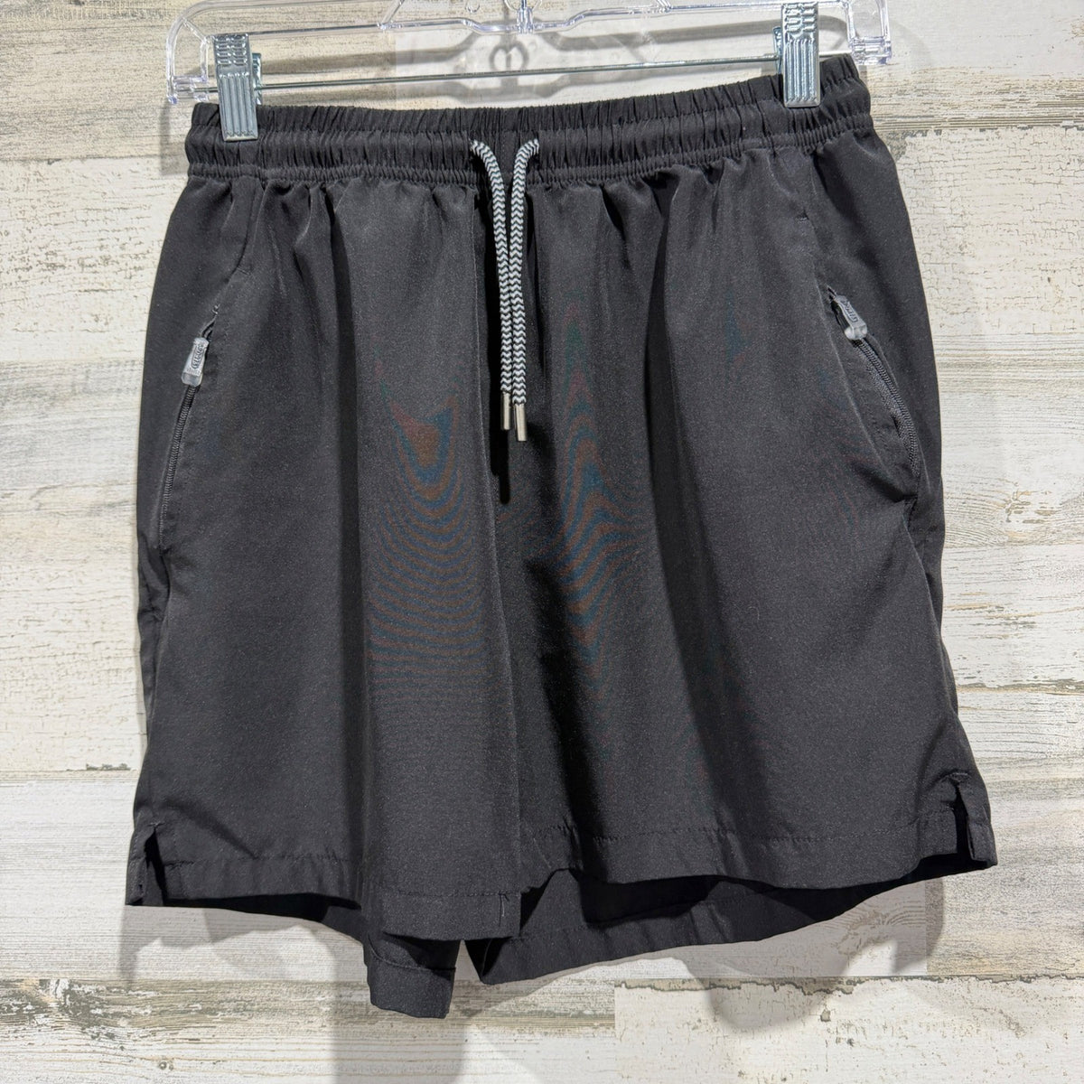 Athletic Shorts Men Medium Black Quick Dry Sporty Active EUC0