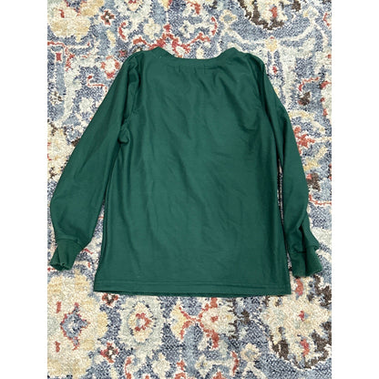 Sweet Honey Henley Shirt Boys Size 6 Green Long Sleeve Soft3