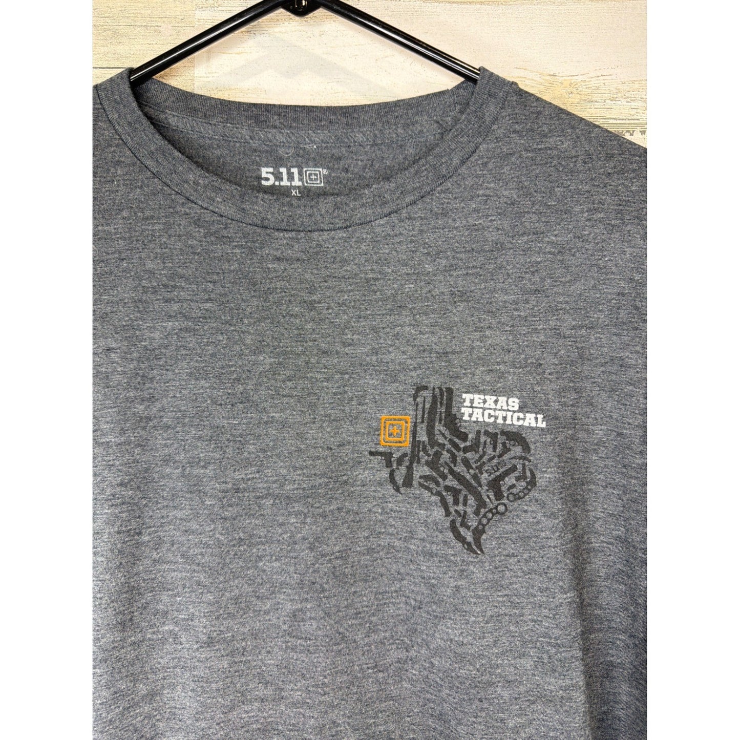 5.11 Tactical T-Shirt Men XL Gray Texas Graphic Short Sleeve Outdoor EUC1