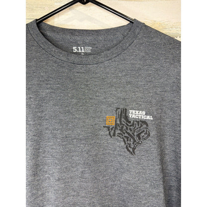 5.11 Tactical T-Shirt Men XL Gray Texas Graphic Short Sleeve Outdoor EUC1