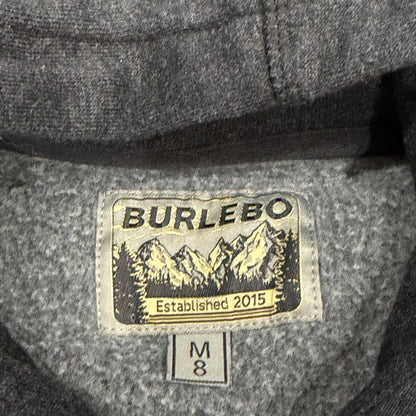 Burlebo Outdoors Hoodie Fits Like Boys 5/6 Gray Deer Graphic Gorpcore EUC3