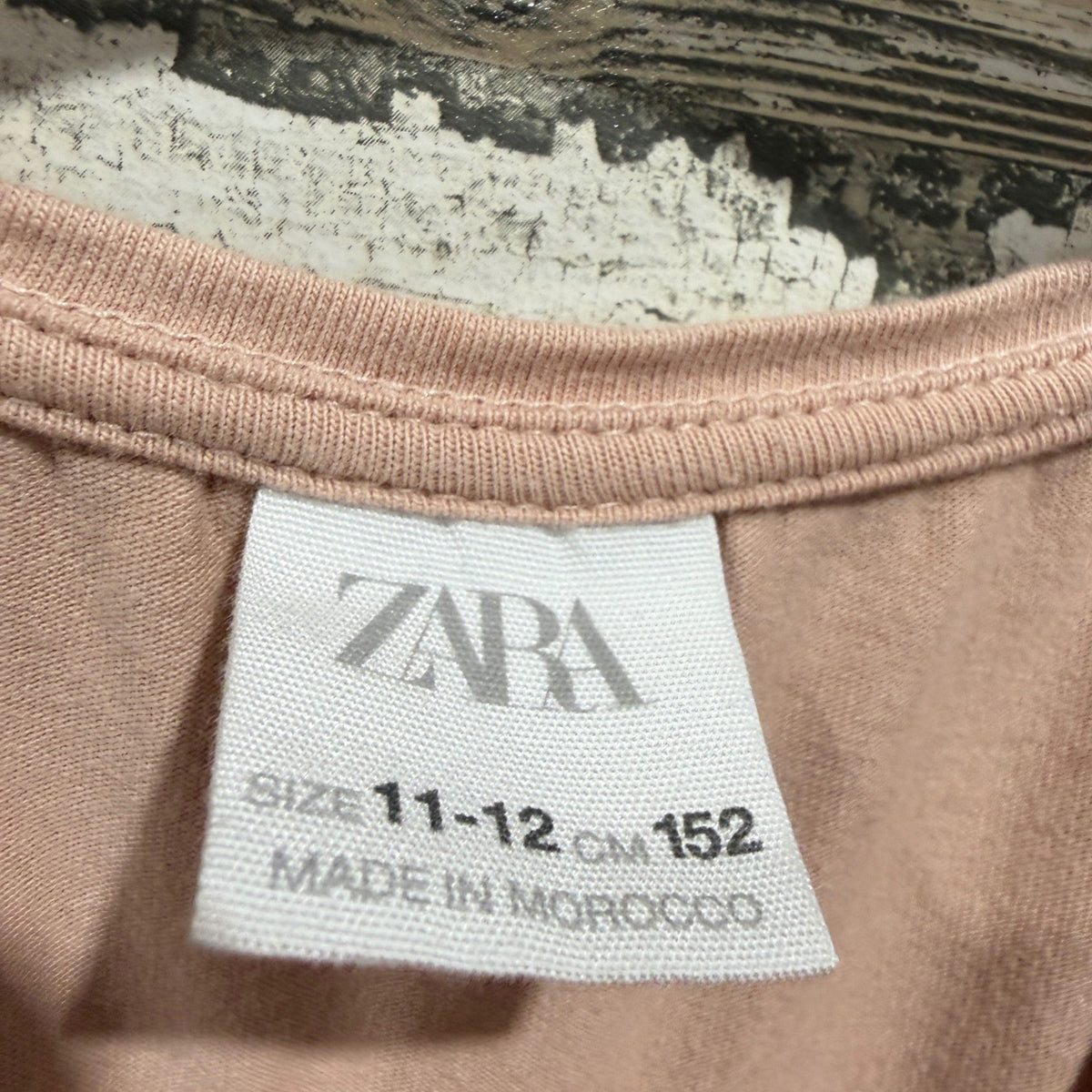 Zara Le Marais Puff Sleeve Top Lot Girls 11-12 Pink Cotton Blend Casual EUC4