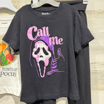 Old Navy Disney Ghost Face Halloween Bundle Girls L 10-12 Black White Cotton1