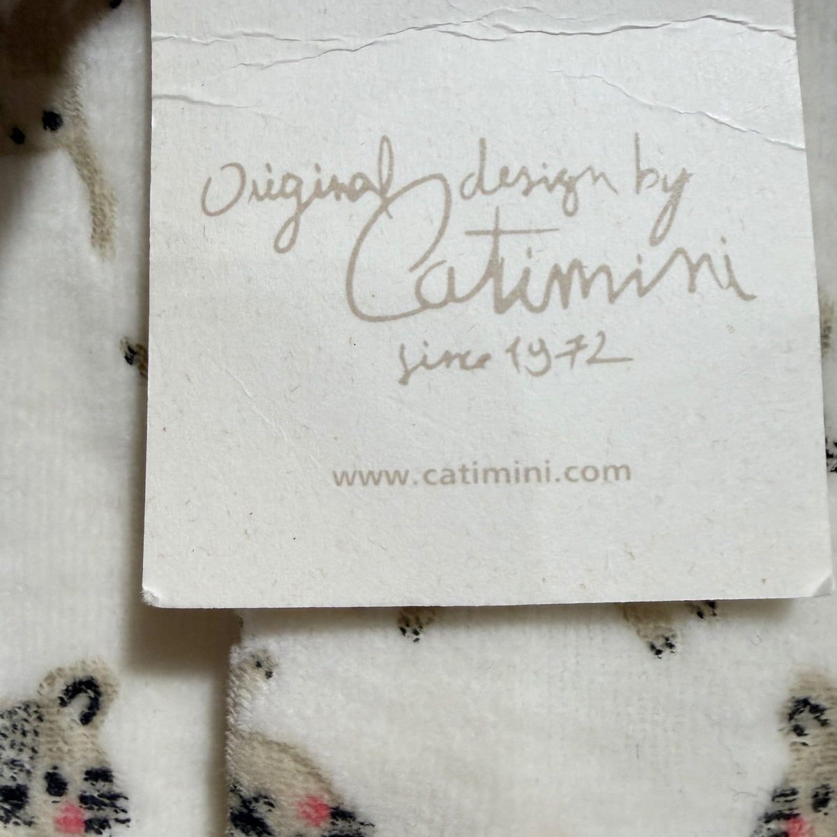 Catimini Footed Sleeper Baby 9M Ivory Leopard Print Bear Back NWT6