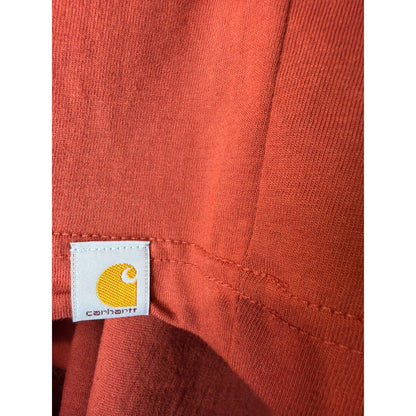 Carhartt Graphic T-Shirt Men 2XL Orange Relaxed Fit Logo Workwear EUC4
