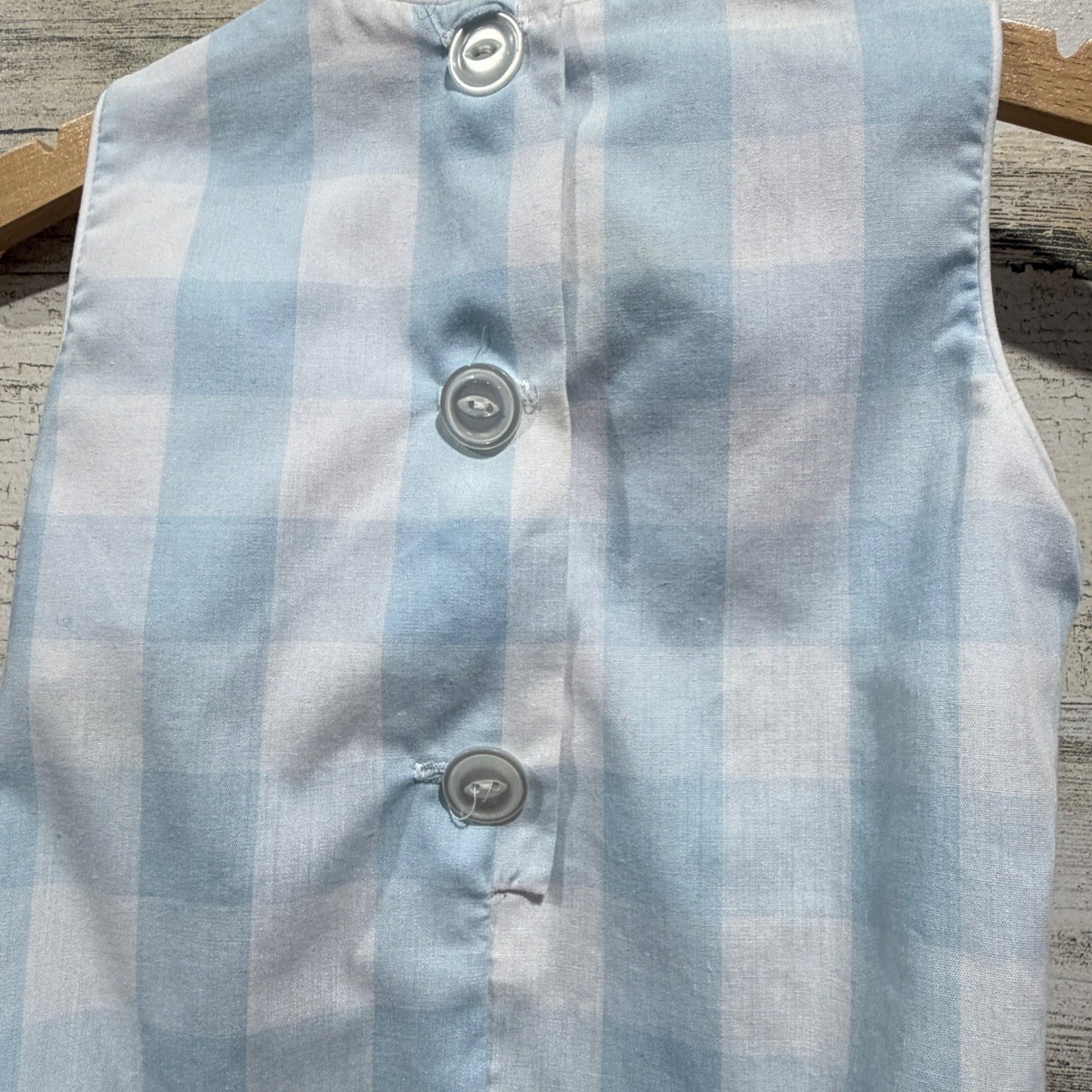 The Beaufort Bonnet Company Bubble Girls Mongrammed WFW 12/18M Blue Gingham5