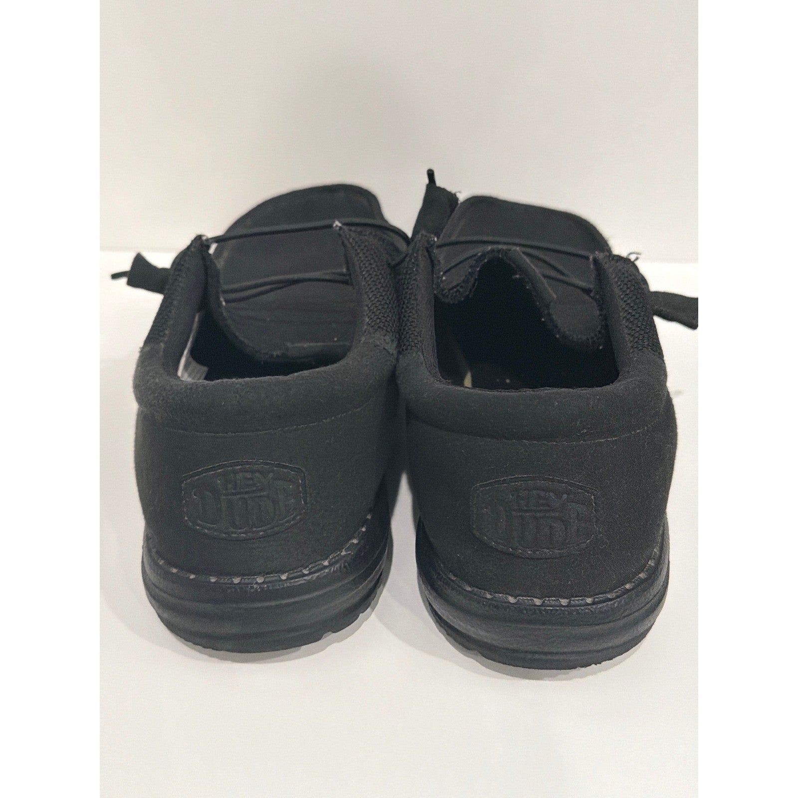 Hey Dude Wally Funk Mono Men 12 Black Slip On Loafers Lightweight Comfort5