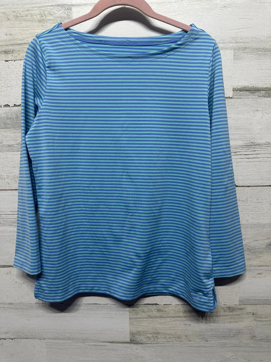 Women's Size Small Vineyard Vines Sankaty Striped Long Sleeve Shirt EUC0