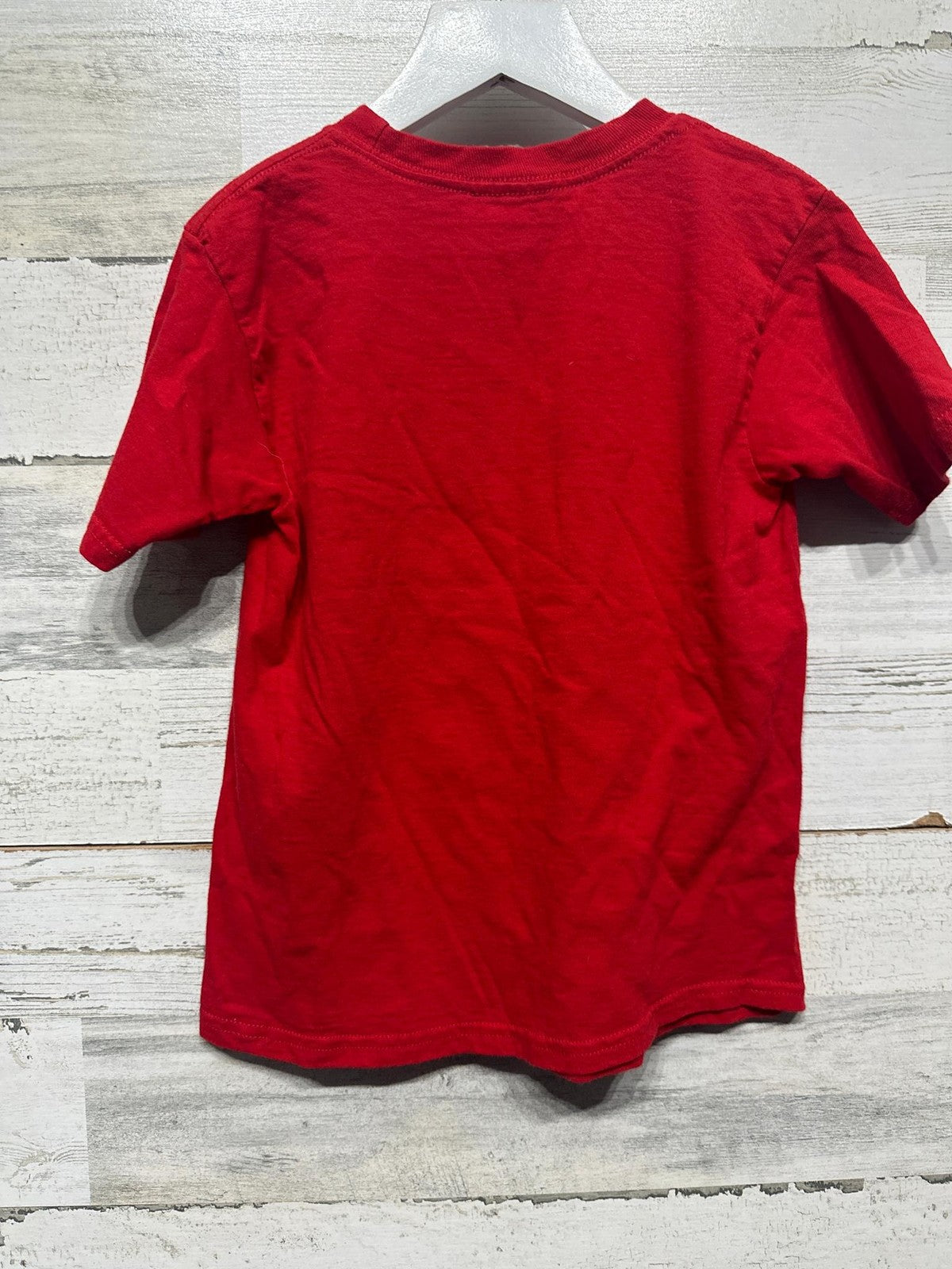 Disney Mickey Mouse Graphic T-Shirt Kids S 6/7 Red 8-Bit Pixel Art GUC1