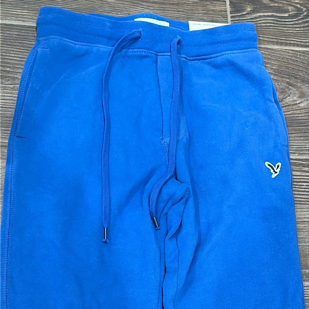 American Eagle Joggers Mens XS Blue Fleece Drawstring Sweatpants NWT1