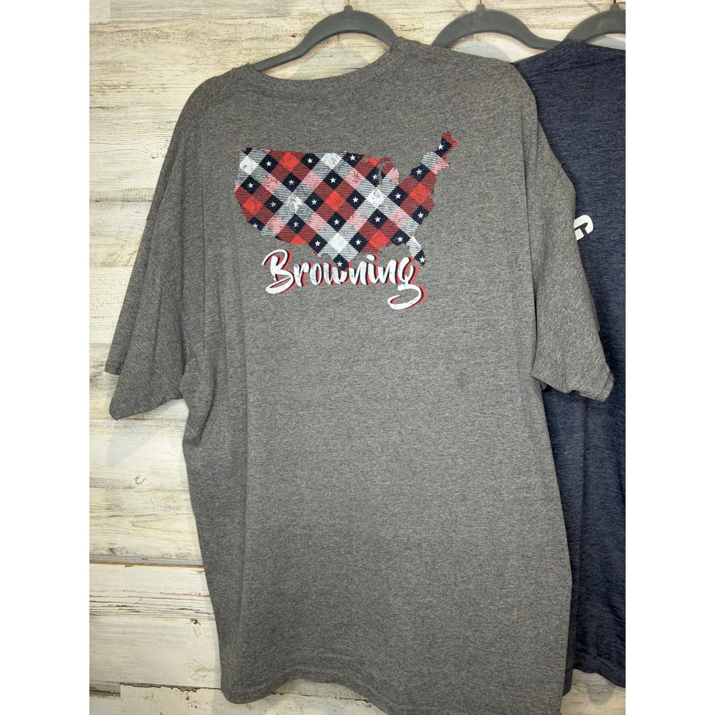 Browning T-Shirt Bundle Men 2XL Gray Blue Black Graphic Outdoor Gorpcore3