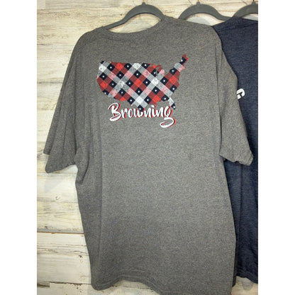 Browning T-Shirt Bundle Men 2XL Gray Blue Black Graphic Outdoor Gorpcore3