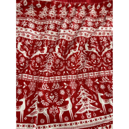 Little Sleepies Pajama Pants Men's Medium Red White Fair Isle Reindeer Holiday4