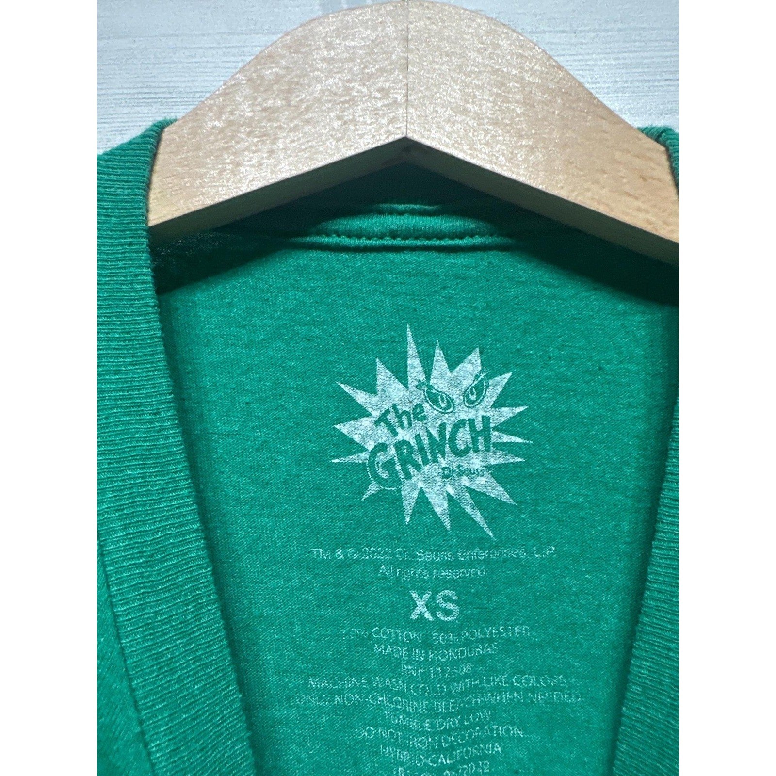 Dr. Seuss The Grinch T-Shirt Boys XS 6/7 Green Merry Grinchmas Graphic EUC1